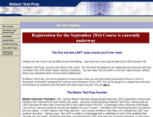 Tablet Screenshot of nelsontestprep.com